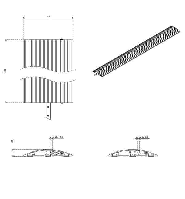 Addit Kabelschutz 90 cm - gerade 412 – Bild 6