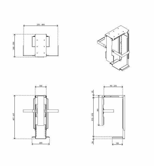 Viewmate Computerhalterung - Schreibtisch 30 – Bild 6
