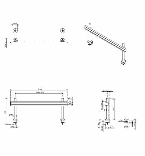 Viewlite Schienensystem - Wand 712