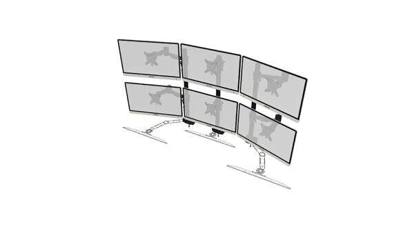 ViewMate Ständer für 6 Monitore