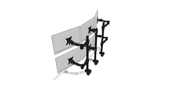 ViewMate Ständer für 6 Monitore – Bild 3