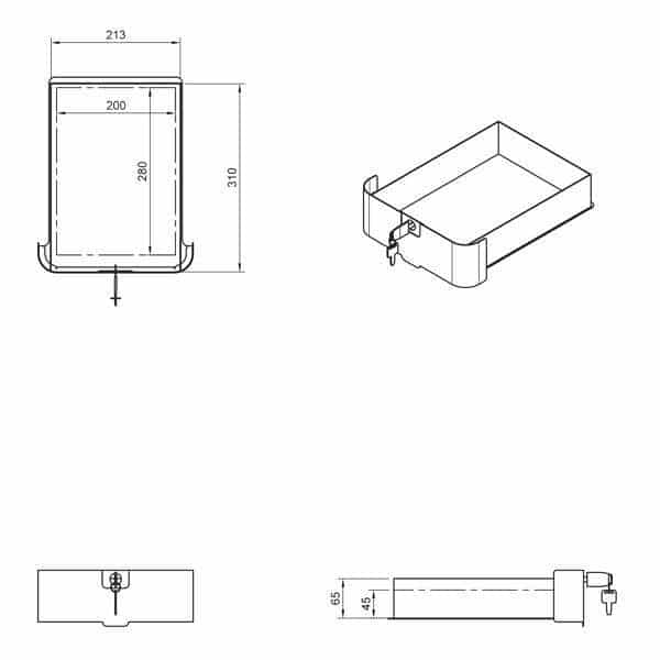 Addit Bento® Desktop Locker 50 – Bild 12