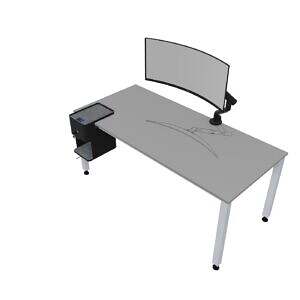 bento desktop locker ViewGo Pro HD Monitorarm